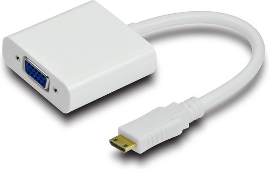 Microconnect HDMIVGA tussenstuk voor kabels HDMI Mini VGA Zwart