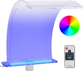 vidaXL - Zwembadfontein - met - RGB - LED's - 50 - cm - acryl
