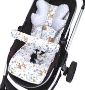 Kinderwagenkussen / Basics Baby stoelkussen, zitkussen / Voor kinderwagen, buggy kinderzitje en babyzitje, ademend zitkussen, cover kinderwagen