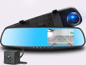 Dashcam voor Auto - Dual Camera - Dashcam voor auto voor en achter - 1080p Full HD - Achteruitrijd Camera - 4.3 inch LCD - Parkeerstand - G-sensor