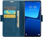 CaseMe 023 Xiaomi 13 Pro Hoesje Portemonnee Book Case Blauw