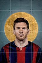 IXXI Lionel Messi FCB - Wanddecoratie - Sport - 80 x 120 cm