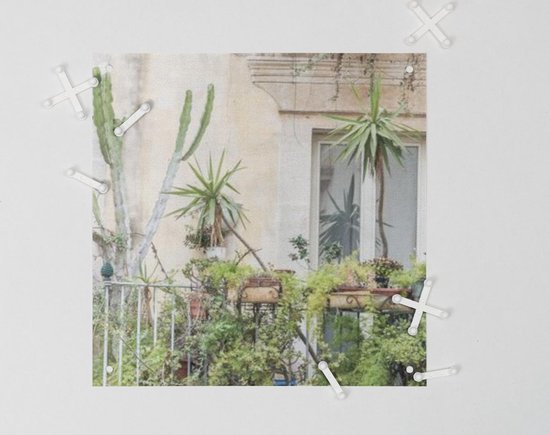 IXXI Scène de Rue Botanique - Décoration murale - Fleurs et Plantes - 100 x 140 cm