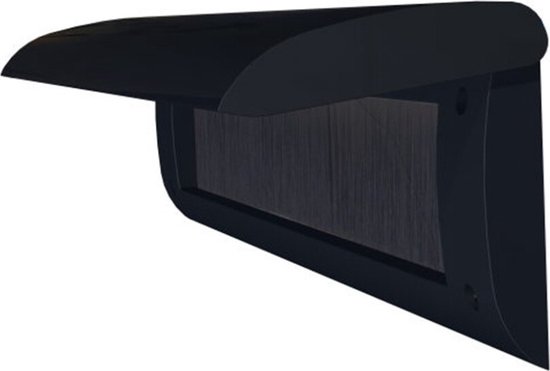 Tochtklep - Zwart - Kunststof - door-line - Binnen Zwart 52.00.100