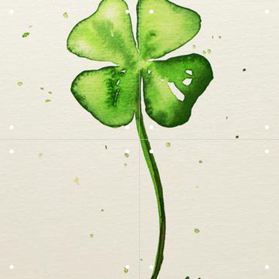 IXXI Four-leaf Clover - Wanddecoratie - Minimalistisch - 40 x 40 cm