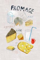 IXXI Fromage - Wanddecoratie - Eten en Drinken - 80 x 120 cm