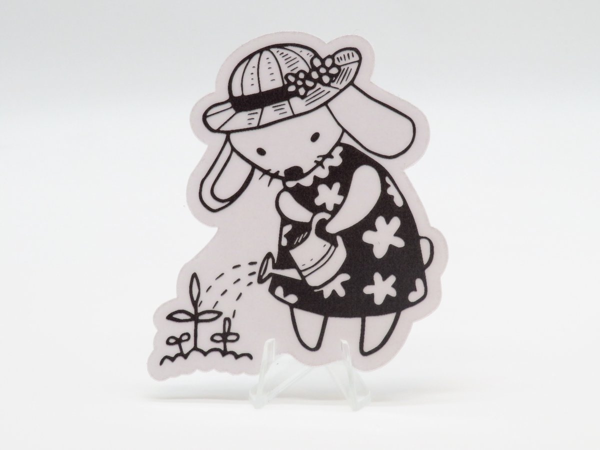 Tuinier Hond Sticker - Dieren in het Dagelijks Leven | Vera's Arts & Dice | Schattige Stickers - Handgemaakte Stickers - Journaling - Bullet Journal - Scrapbooking - Leuke Stickers - Laptop Sticker - Telefoon Sticker