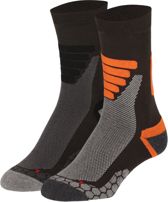 Xtreme wandelsokken - set van 4 zwart/grijs | wehkamp