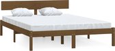 vidaXL-Bedframe-massief-grenenhout-honingbruin-160x200-cm