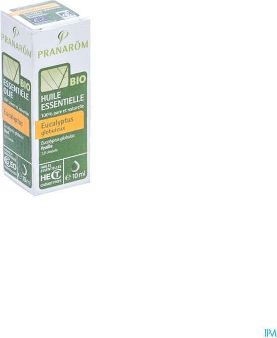 PRANARÔM bio eucalyptus globulus etherische olie 10ml doosje.