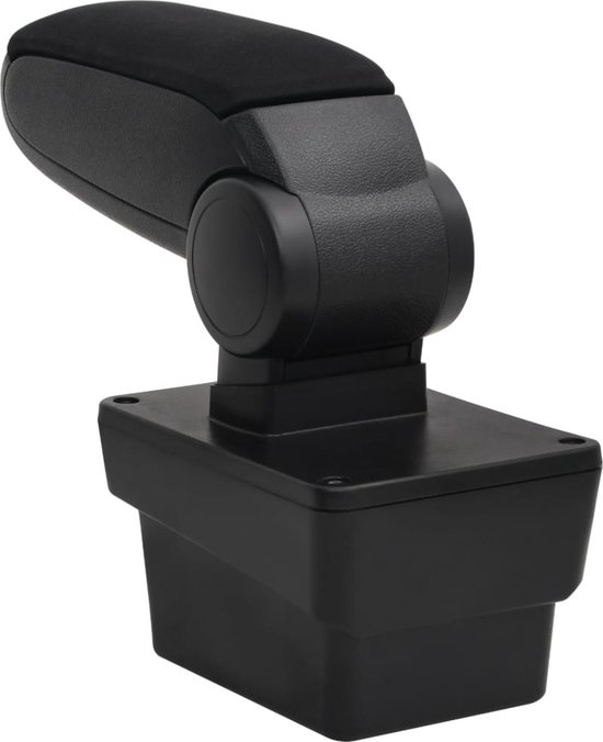 Accoudoir noir sur socle plastique, tourné vers la droite.