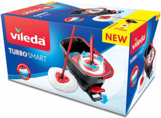Vileda 166140 Turbo Smart Mop Rouge