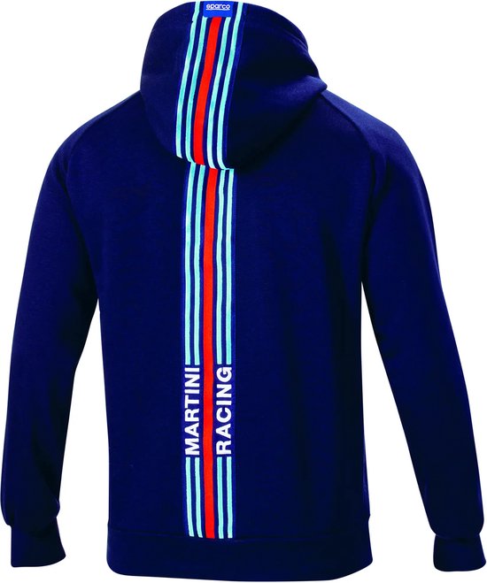 Sparco Martini Racing Big Stripes Hoodie Heren & Dames - Racing Hoodie - Marineblauw - Maat XXL van Sparco — afbeelding 2