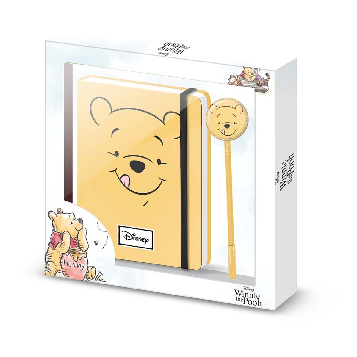 Karactermania Winnie The Pooh Notitieboek Notebook with Pen Gift Set Face Multicolours