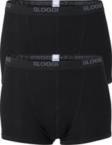 Sloggi Men Basic Short - heren boxers (2-pack) - zwart - Maat: XL