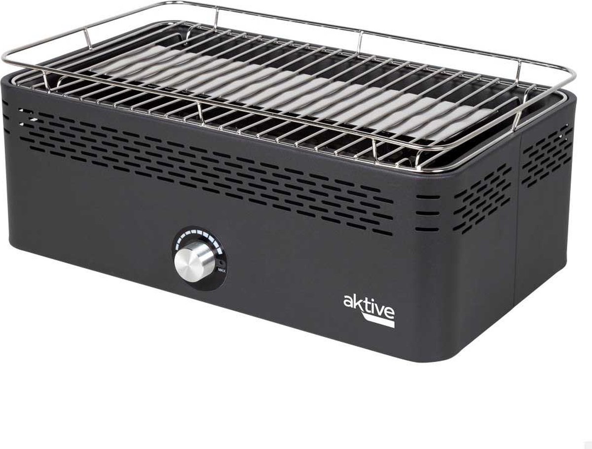 Aktive Rookvrije Rechthoekige Barbecue Zilver 42 x 23 cm