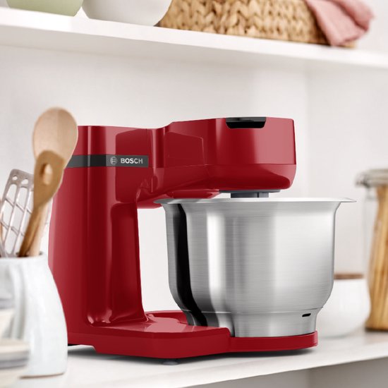Bosch MUM Serie 2 - MUMS2ER01 - Keukenmachine - 700W - 3,8L - 3 Snijschijven - Rood van Bosch — afbeelding 4