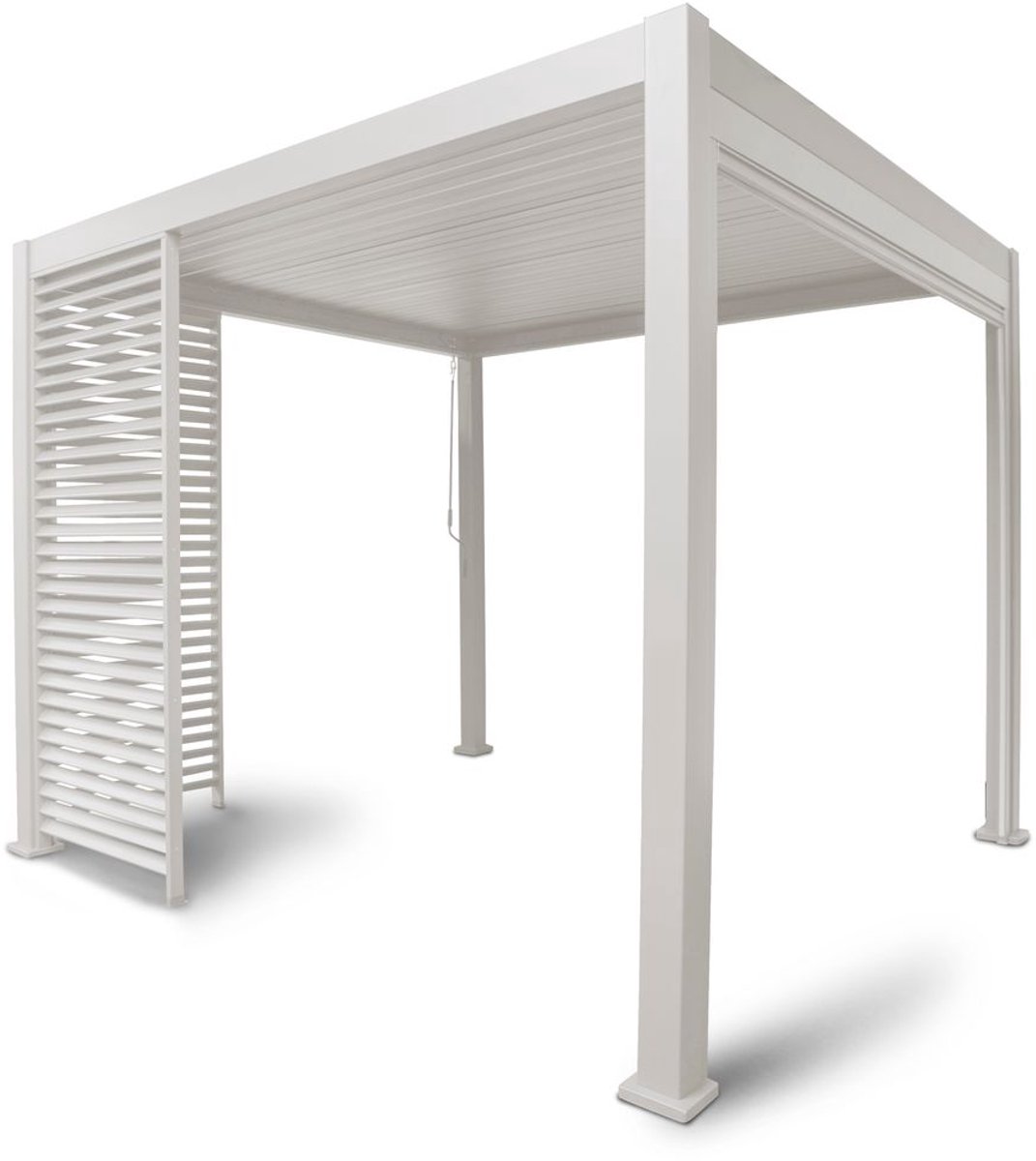 Orion Louvre Shutter Paneel 3M voor Orion terrasoverkapping - 93 x 238.25 cm - Wit- Aluminium - Biedt meer privacy en schaduw onder uw overkapping