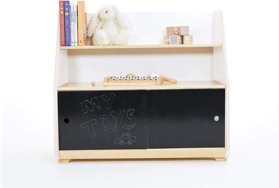 Beboonz speelgoedkast -opbergkast speelgoed -boekenrek kinderen - kinderboekenkast - kinderboekenrek - montessori boekenkast