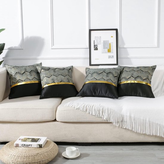 Sierkussenhoes doré gaufrage à chaud oreiller décoratif moderne