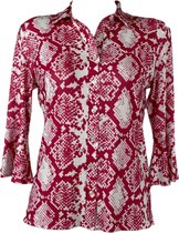 Angelle Milan – Travelkleding voor dames – Bordeau Blouse – Ademend – Kreukherstellend – Duurzame blouse - In 5 maten - Maat L