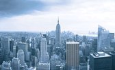 Fotobehang - Vlies Behang - Skyline van New York Stad - 312 x 219 cm