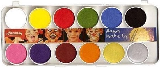 Palette de peinture pour le visage 12 couleurs - Maquillage - Fête des enfants / Maquillage Carnaval / Halloween - Maquillage enfant