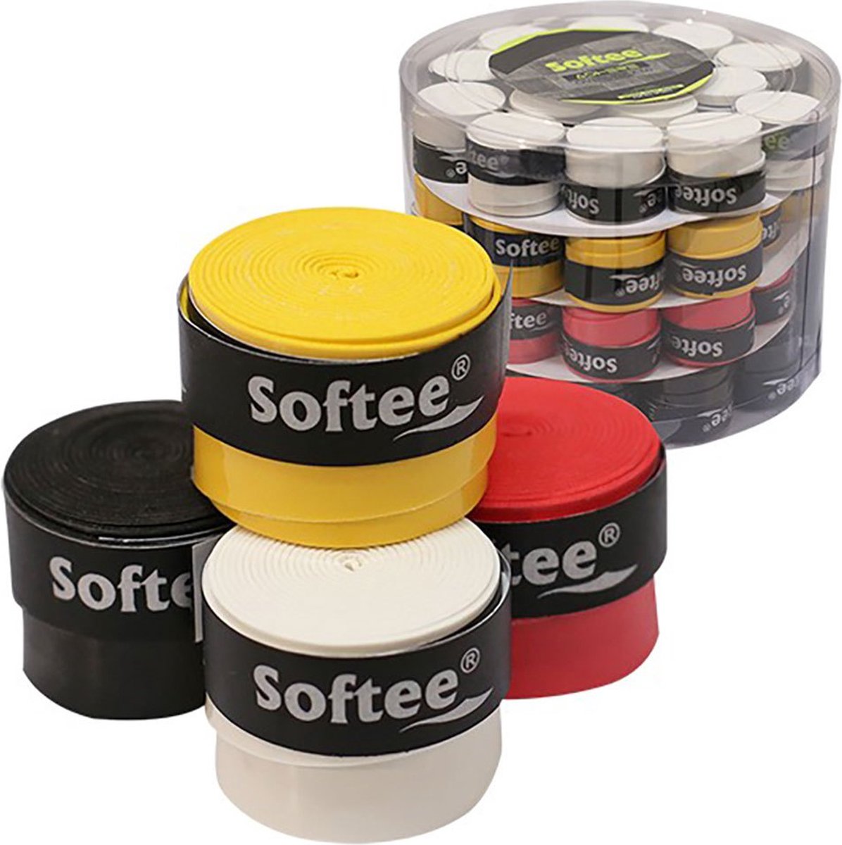 Softee Adhere Padel Overgrip 60 Eenheden Veelkleurig