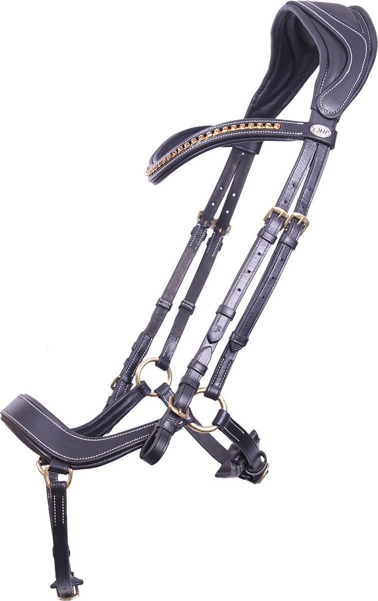 QHP - Hoofdstel Devi - Zwart - Cob