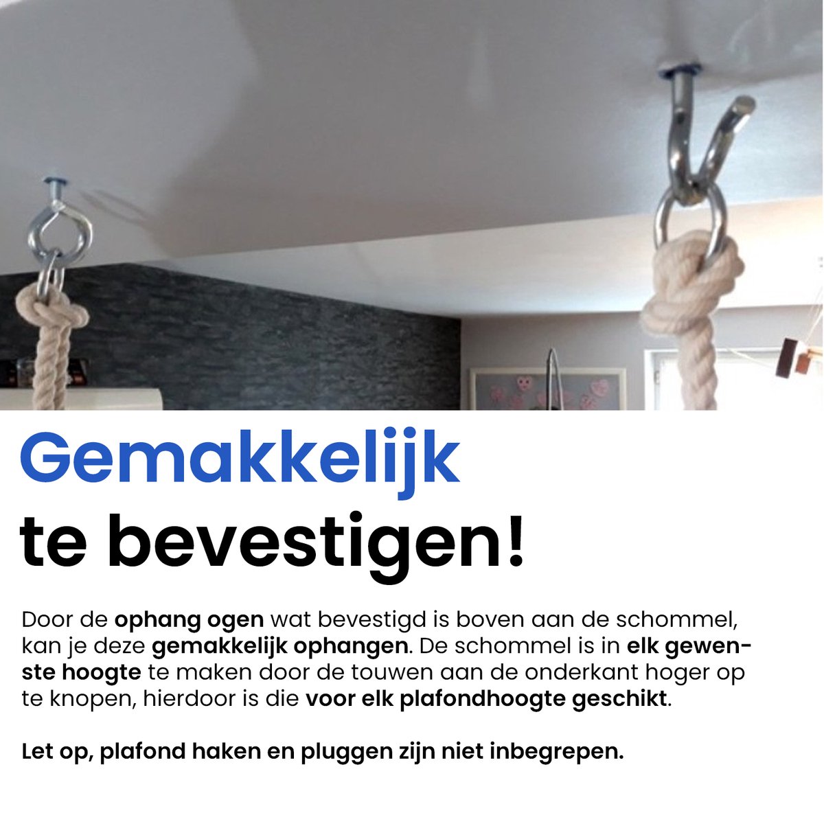 Luxe houten 3 in 1 blauwe meegroei baby schommel en kinder schommel – Baby swing – Schommel die meegroeit met je kindje - Schommelstoel - Schommels - handgemaakt — afbeelding 11