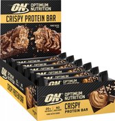 Optimum Nutrition Protein Crisp Bar - Proteïne Repen - Peanut Butter - 10 Eiwitrepen (650 gram)