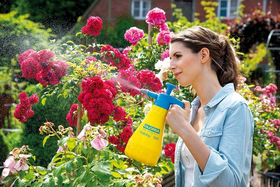Gloria Hobby 100 Drukspuit - Plantenspuit - Traploos verstelbare sproeikop - 1 liter van Merkloos	 — afbeelding 2