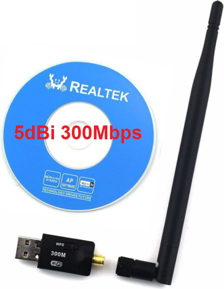 Wireless wifi dongle 300 Mbps super snel adapter
