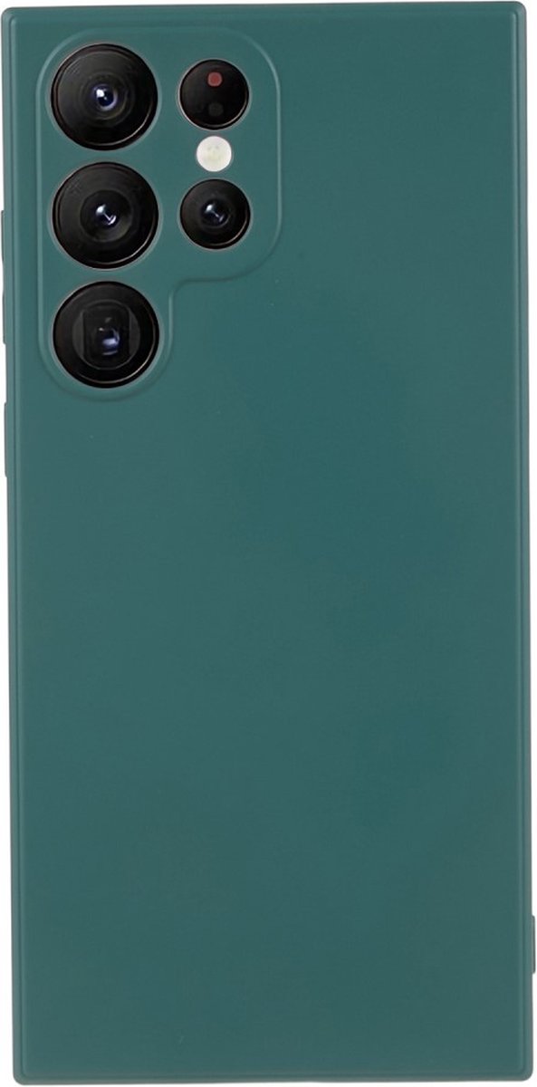 Coverup Colour TPU Back Cover - Geschikt voor Samsung Galaxy S22 Ultra Hoesje - Everglade Green