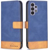 BINFEN Color Book Case - Geschikt voor Samsung Galaxy A32 5G Hoesje - Blauw