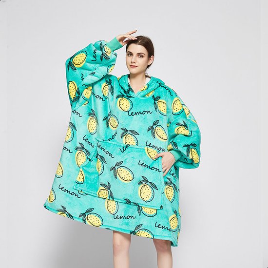 Citroen Coodie - Hoodie blanket - Hoodie deken met mouwen en print