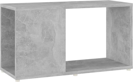 vidaXL - Tv-meubel - 60x24x32 - cm - bewerkt - hout - betongrijs