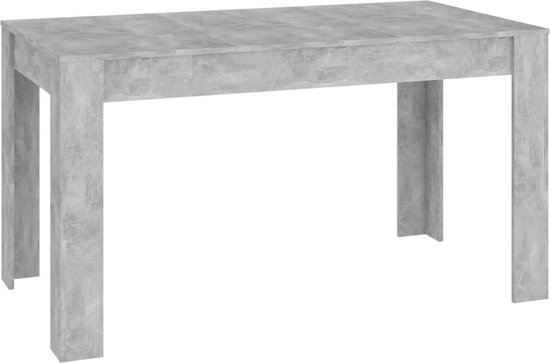 vidaXL-Eettafel-140x74,5x76-cm-spaanplaat-betongrijs