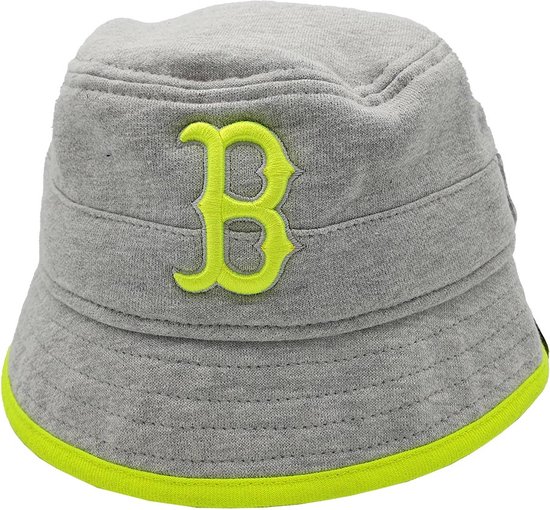 New Era - Atlanta Braves - MLB - Bucket hat - Vissershoed - Baseball - Medium - 57.7CM - Grey - Neon Geel