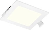 LED Downlight Slim Pro - Igia Suno - Inbouw Vierkant 18W - Natuurlijk Wit 4000K - Mat Wit - Kunststof