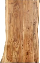 vidaXL - Tafelblad - 100x(50-60)x2,5 - cm - massief - acaciahout
