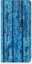Telefoonhoesje OnePlus 11 Magnet Case Wood Blue