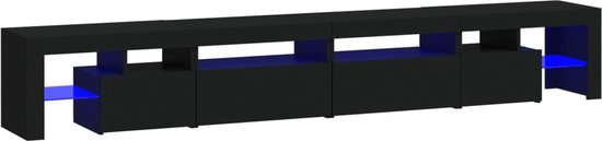 vidaXL-Tv-meubel-met-LED-verlichting-260x36,5x40-cm-zwart