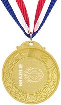 Akyol - brazilië medaille goudkleuring - Piloot - brazilië cadeau - beste land - leuk cadeau voor je vriend om te geven