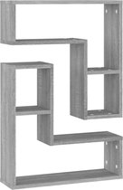 vidaXL Étagères murales 2 pcs 50 x 15 x 50 cm Bois d'ingénierie Chêne Sonoma gris