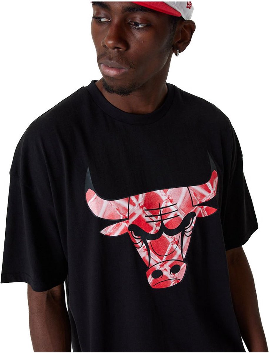 New era 60357112 NBA Team Logo Mesh Chicago Bulls Short Sleeve T