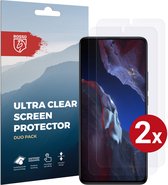Rosso Screen Protector Ultra Clear Duo Pack Geschikt voor Xiaomi Poco F5 Pro | TPU Folie | Case Friendly | 2 Stuks