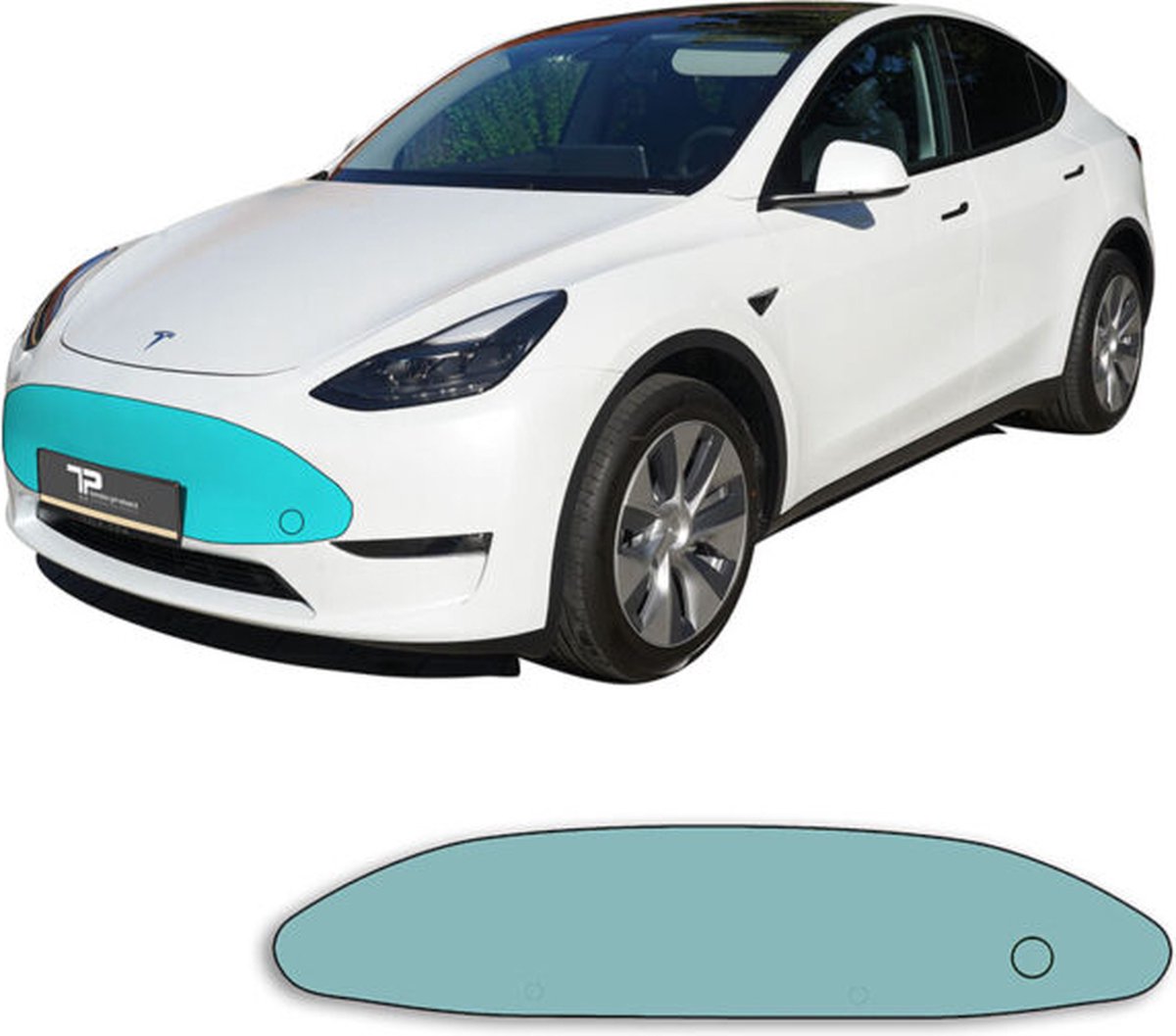 Tesla-Protect Model Y Paint Protection Film PPF: Beschermfolie voor de Voorbumper | Tesla Accessoires Nederland en België