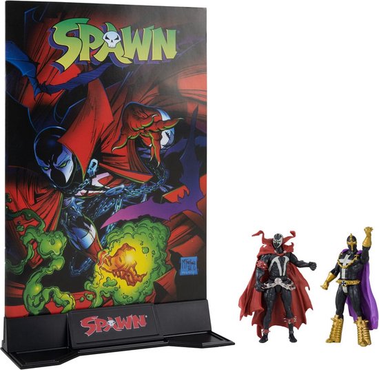 Foto: Spawn comic book engels 2 mini figuren spawn anti spawn spawn 1 8 cm