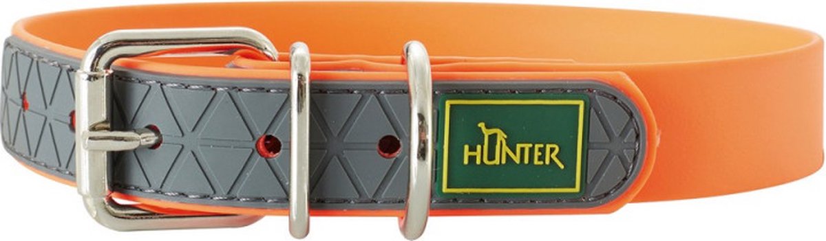Hunter Hondenhalsband convenience neon oranje 50 cm